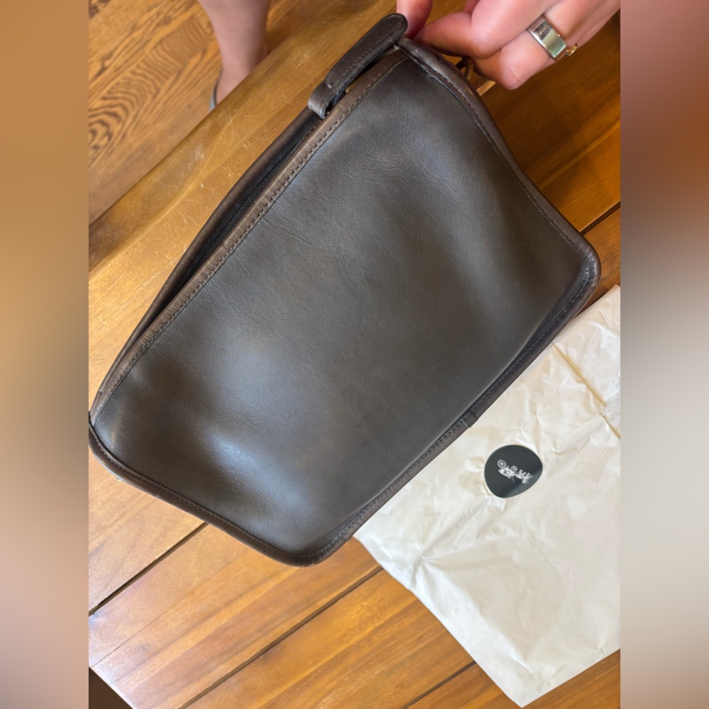 Vintage Grey Leather Coach Bag *no hangtag - Picture 12 of 13